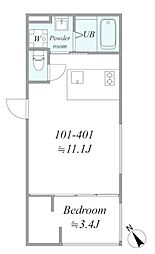 間取図画像 1LDK