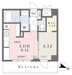 仮)グリーンヒルズ南大塚 1LDKの間取図画像
