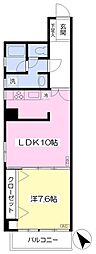 音羽ピネハイム 1LDKの間取図画像