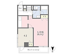 クレール駒込 1LDKの間取図画像