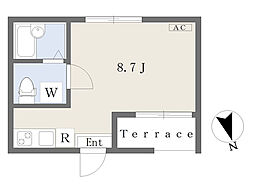 ソフィア板橋 ワンルームの間取図画像