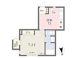 Dimora南長崎 1DKの間取図画像