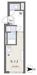 ルピナス十条 ワンルームの間取図画像