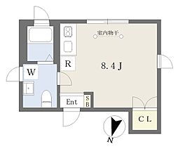 アイリス王子神谷 ワンルームの間取図画像
