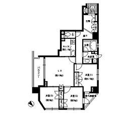 エスティメゾン巣鴨 3LDKの間取図画像