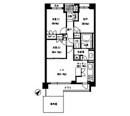 エスティメゾン巣鴨 2SLDKの間取図画像