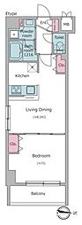 LIGHTTERRACE押上 1LDKの間取図画像