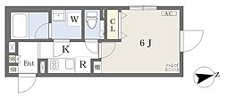 ReveResidence代々木 1Kの間取図画像