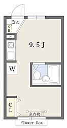 アーバンメゾン ワンルームの間取図画像