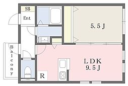 Skuld渋谷本町 1LDKの間取図画像