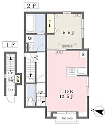 エテルノ三軒茶屋 1LDKの間取図画像