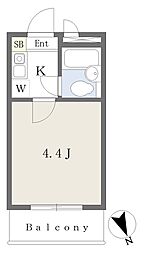 D-Rホームズ学芸大学 1Kの間取図画像