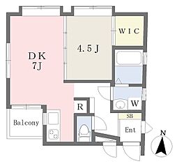 NEXUS西五反田 1DKの間取図画像