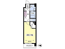 プリマベーラ小金井本町 1Kの間取図画像