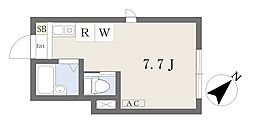 エスカーサ ワンルームの間取図画像