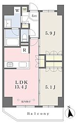プランタンＳＡＫＵＲＡ 9階2LDKの間取り
