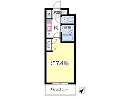 ミルトニアめじろ台 1Kの間取図画像