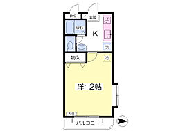 ウェルダン栄町 1Kの間取図画像