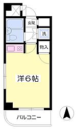 エクセレンス昭島 ワンルームの間取図画像