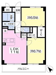 間取図画像 2LDK