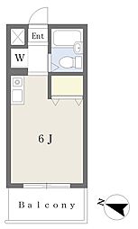 ジュネス仙川.A ワンルームの間取図画像