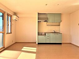 JR中央本線 甲府駅 3.5kmの賃貸アパート 3階2LDKのリビング/ダイニング