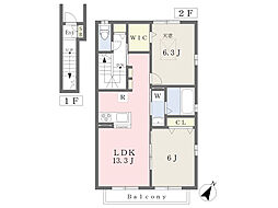 間取図画像 2LDK