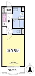 富士見アーバンハウス 1Kの間取図画像