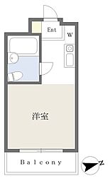 メゾン・ド・アルドゥール ワンルームの間取図画像