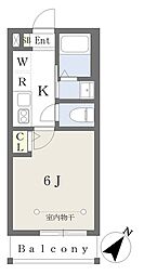 京成松戸線 高根木戸駅 徒歩11分の賃貸アパート 3階1Kの間取り