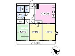 間取図画像 3DK