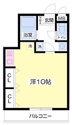 ミリアビタ幕張本郷 ワンルームの間取図画像