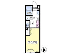 パークサイドHS 1Kの間取図画像