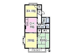 ヴェラハイツ 3DKの間取図画像