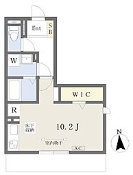 レオーネ ワンルームの間取図画像