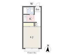 ネオシティー 1Kの間取図画像