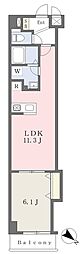 ミリアビタNo.38 1LDKの間取図画像
