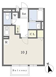 ジュネス塚田 ワンルームの間取図画像