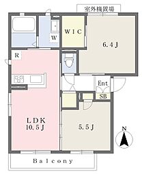 コユン1 2LDKの間取図画像