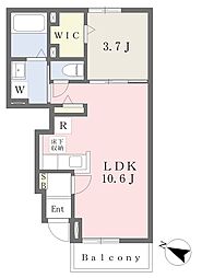 セシリア 1LDKの間取図画像