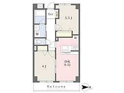 ラフティルムトウ 2DKの間取図画像