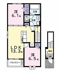 間取図画像 2LDK