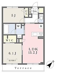 レオマノワール 2LDKの間取図画像