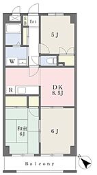 ビュープラザ 3DKの間取図画像