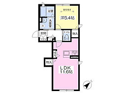 エスタシオン 1LDKの間取図画像