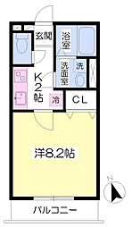 ＢＯＸ　ＡＲＴ　ＹＡＭＡＴＯ 1階1Kの間取り