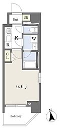 エラット柏 1Kの間取図画像