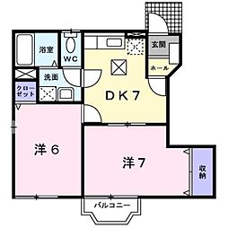 間取図画像 2DK
