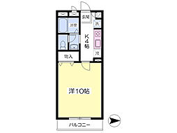 コンフォール・M 1Kの間取図画像