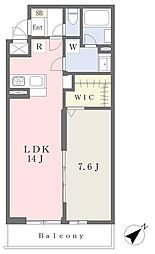 KLEINGARTEN(クラインガルテン) 1LDKの間取図画像
